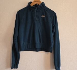 Nike Women's Teal Quarter-Zip Sweatshirt